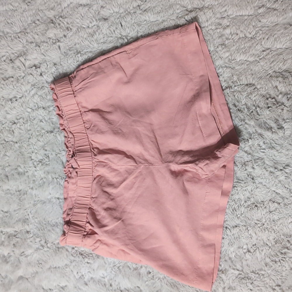 Banana Republic Linen Shorts Size Medium Natural Blush